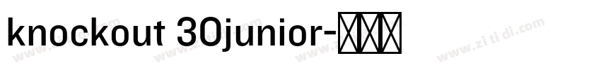 knockout 30junior字体转换 knockout 30junior字体转换
